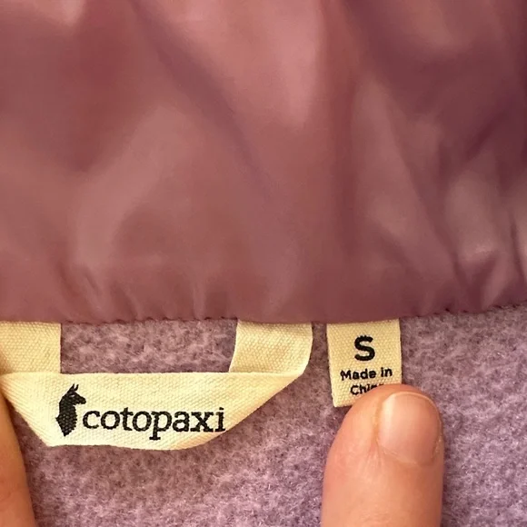 Cotopaxi Lavender Fleece Jacket with Red and White Accents - Picture 2 of 5